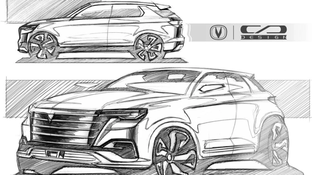 Новый Changan CS55 нарисовали карандашом. Ждем этот кроссовер в России Changan CS55