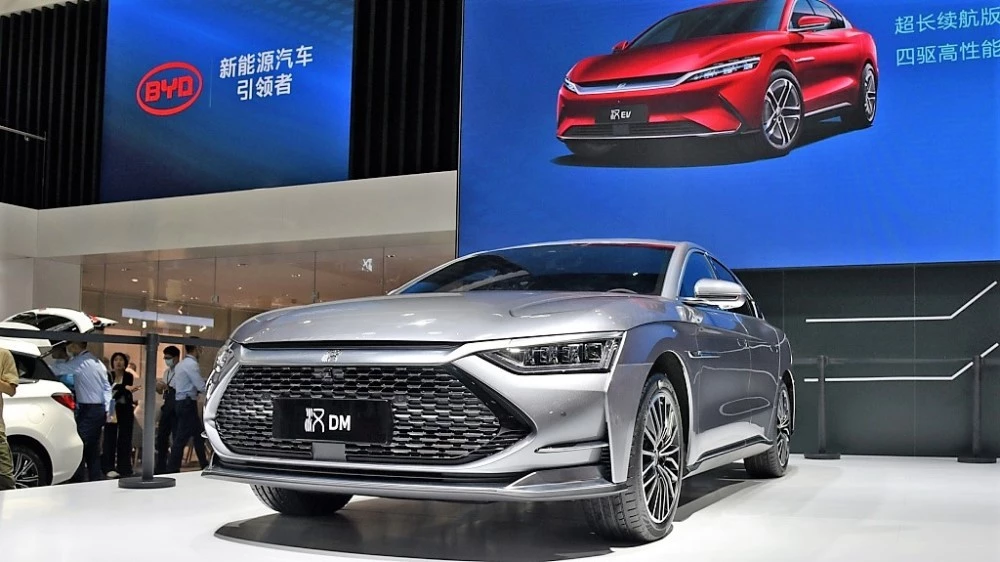 BYD автосалон в Китае