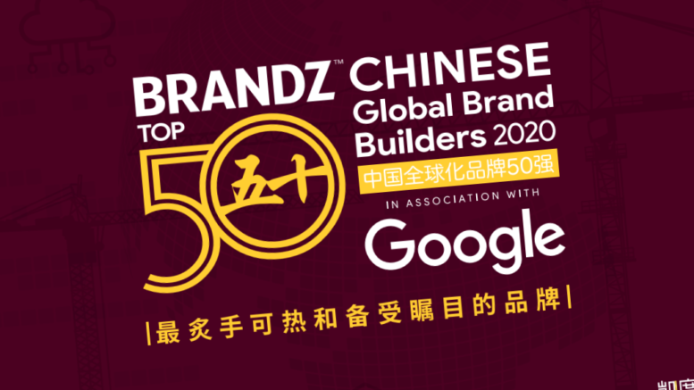 Top 50 Chinese Global Brand Builders