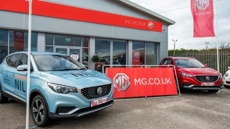 китайские электромобили MG в Великобритании