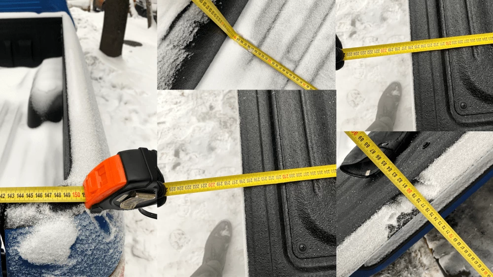 пикап jac t6 размеры кузова