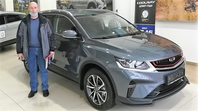 Geely Coolray в новых цветах