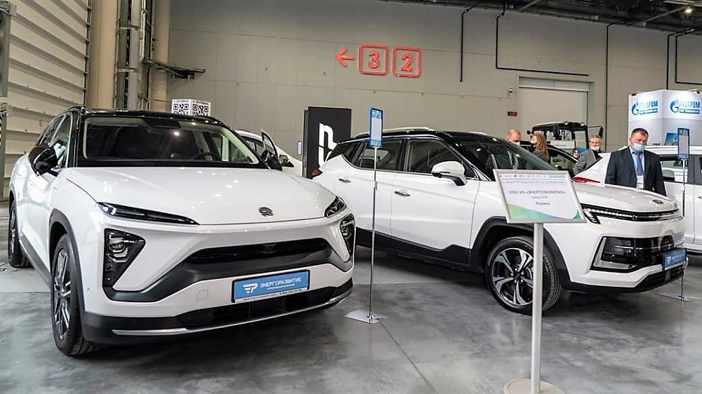 В Россию впервые привезли электромобили Nio. Пока только для демонстрации Nio ES6 в России