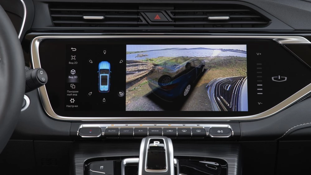 geely atlas pro камера 360