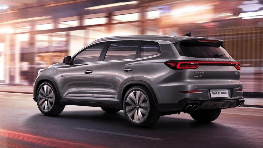 новый Chery Tiggo 8 сбоку