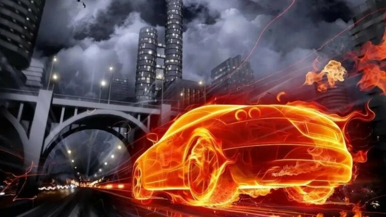 горят электромобили