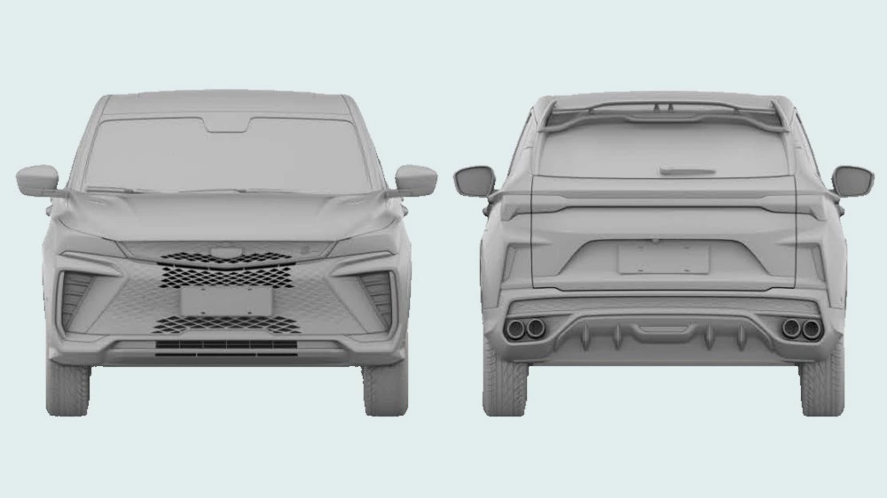 обновленный Geely Coolray в России патент