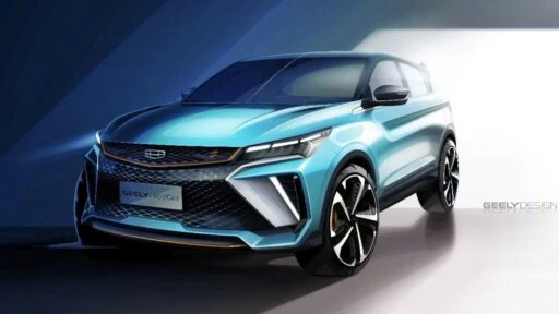 новый Geely Coolray Cool спереди