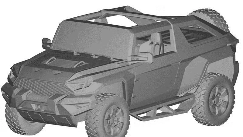 патент электрический внедорожник Dongfeng Mengshi М18-1