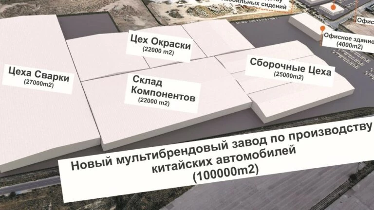 Мультибрендовый завод по производству китайских автомобилей в Казахстане