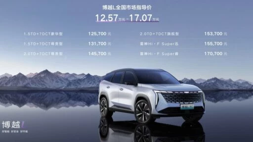 Geely Atlas L цены и комплектации