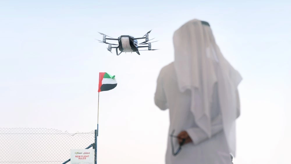 полет Xpeng X2 в Дубае ОАЭ