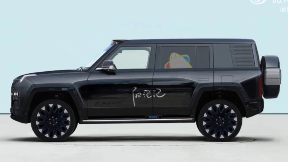 внедорожник BYD сбоку рендер