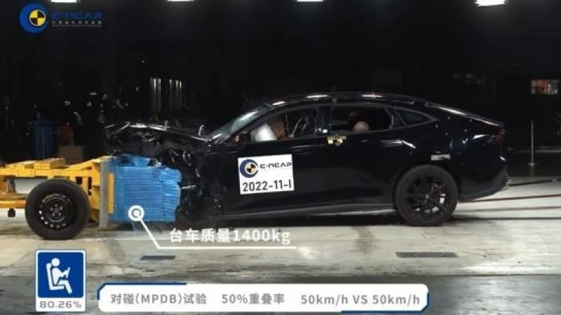 краш-тест лифтбека Changan Uni-V по методике C-NCAP