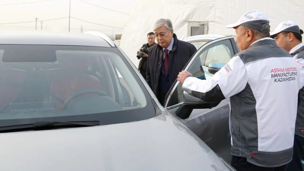 Касым-Жомарт Токаев китайский автомобиль Astana Motors