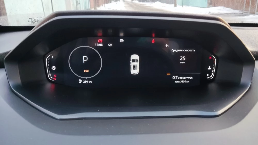 Changan CS55 Plus тест-драйв салон приборная панель