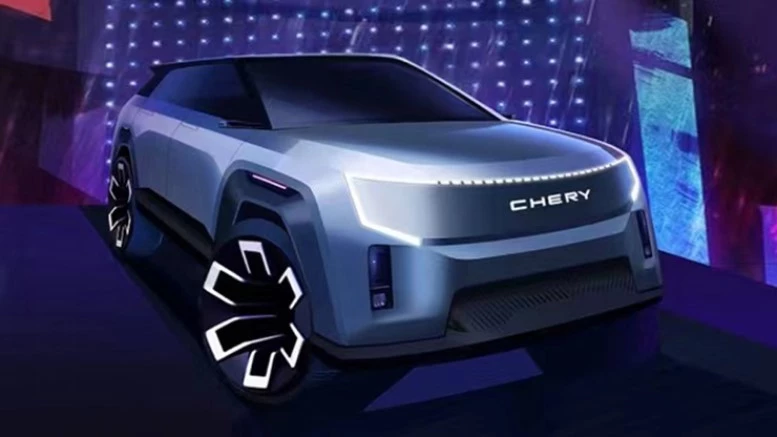 электрический внедорожник Chery S56 необычный дизайн