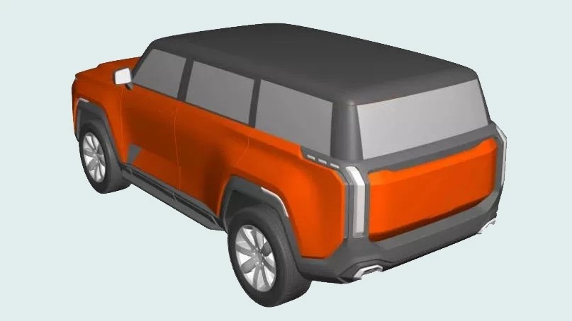 новый внедорожник Chery патенты сзади сбоку