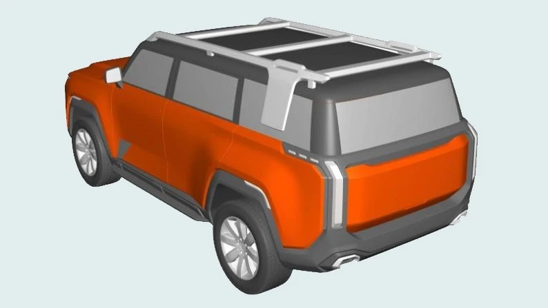 новый внедорожник Chery патенты сзади сбоку