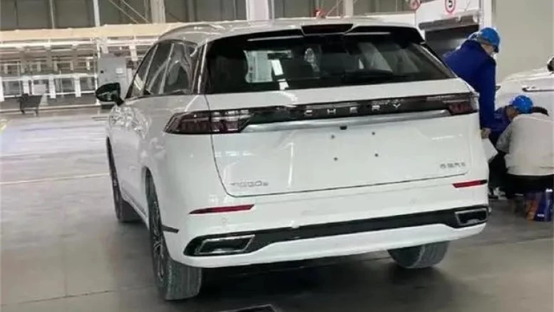 кроссовер Chery Tiggo 9 сзади производство завод