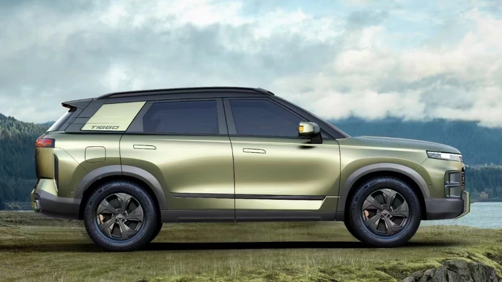 рендеры кроссовера Chery T1EJ сбоку