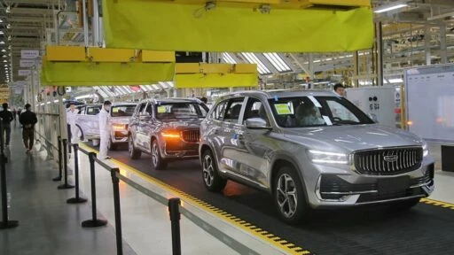 Geely Monjaro завод производство из Китая в Россию