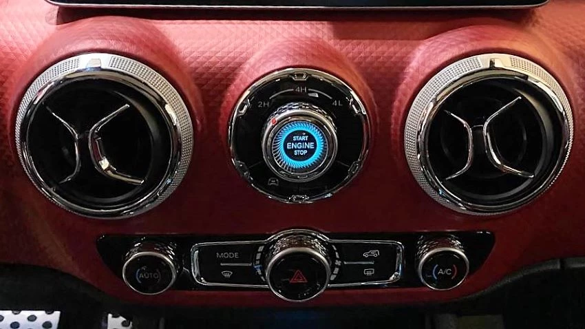 BAIC BJ40 салон интерьер воздуховоды кнопка запуска