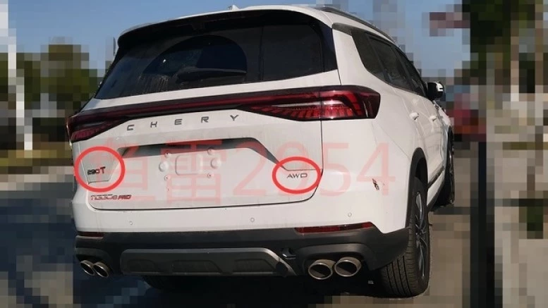 Обновленные Chery Tiggo 8 Pro сзади полный привод
