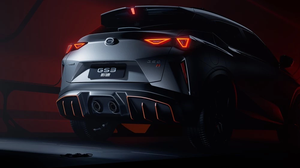 GAC GS3 второго поколения спортивная версия R сзади