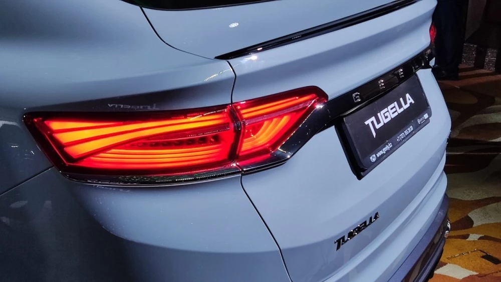 Geely Tugella презентация в Казахстане фонари