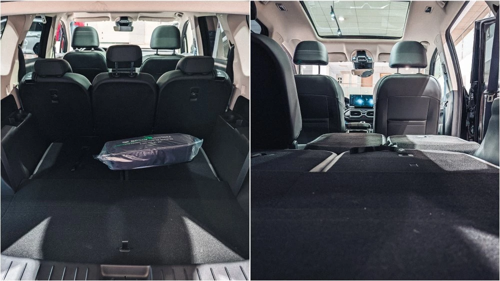 Geely Okavango ровный пол сложенные сиденья