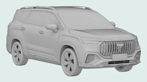 Geely Haoyue L патент в России сбоку спереди
