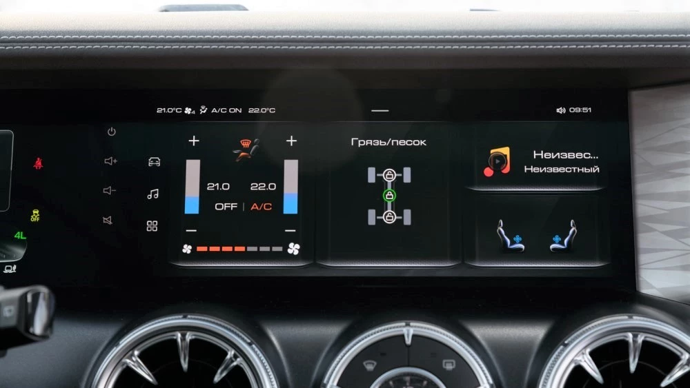 Tank 300 салон интерьер мультимедиа медиасистема виджеты