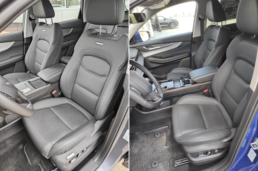Chery Tiggo 7 Pro Max или Exeed LX салон интерьер первый ряд