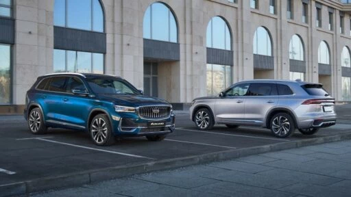 Geely Monjaro продажи спереди сбоку сзади