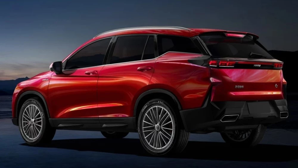 кроссовер Haima 8s сзади сбоку