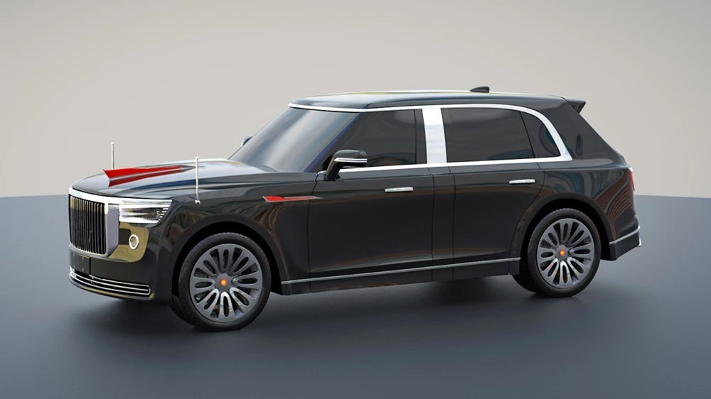 внедорожник Hongqi N701 рендер сбоку спереди