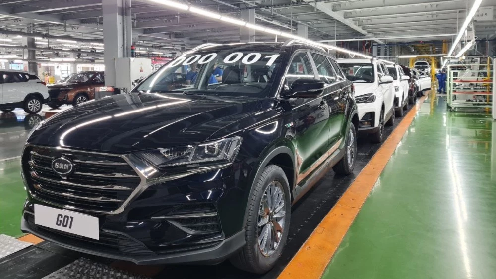 SWM 01 Shineray Автотор завод конвейер