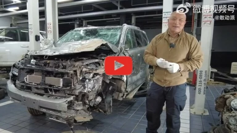 Tank 500 после серьезной аварии салон видео