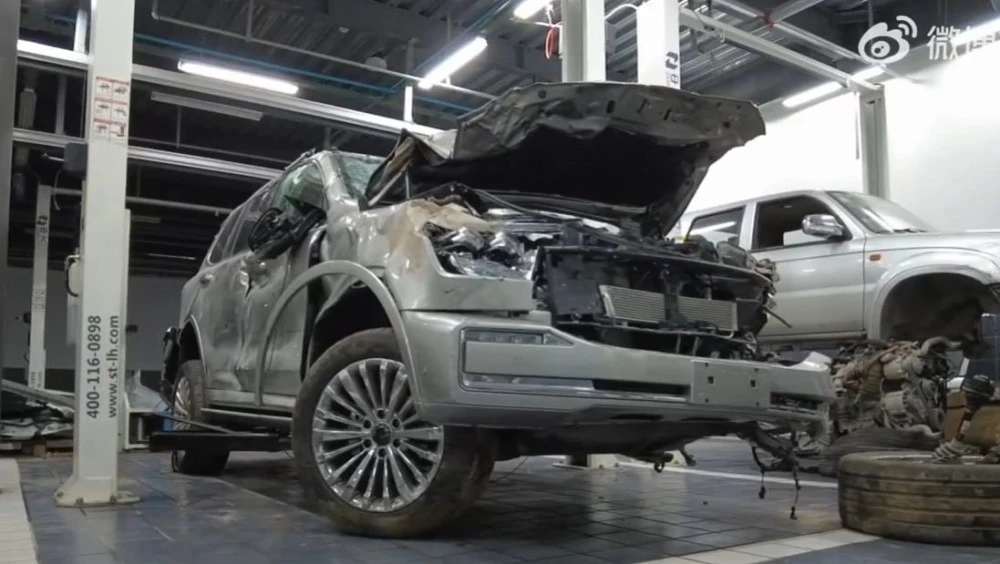 Tank 500 после серьезной аварии