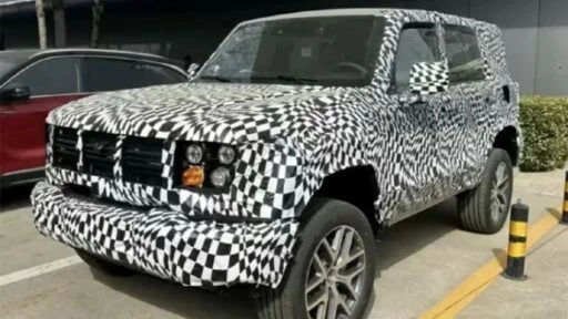 обновленный BAIC Beijing BJ40 BJ41 рестайлинг сбоку спереди