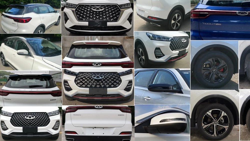 Фрагменты дизайна гибридного кроссовера Chery Tiggo 7 Pro PHEV / 7 Pro e+