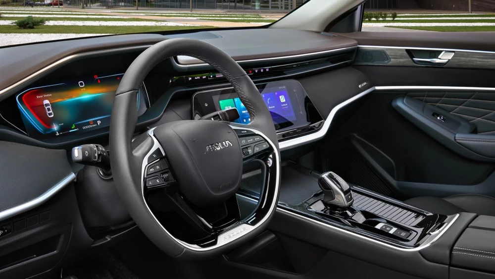 Dongfeng Shine Max салон интерьер первый ряд