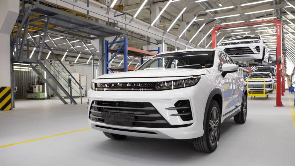 Exeed LX в Узбекистане завод в Сырдарье