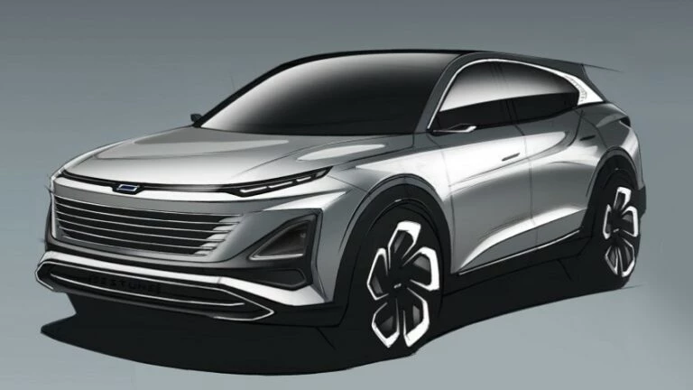 FAW Bestune T90 следующего поколения спереди сбоку