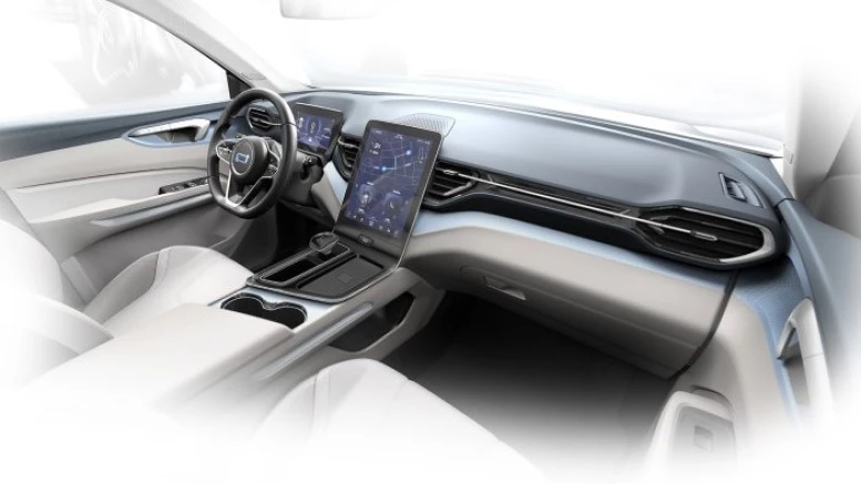 салон интерьер FAW T77 следующего поколения