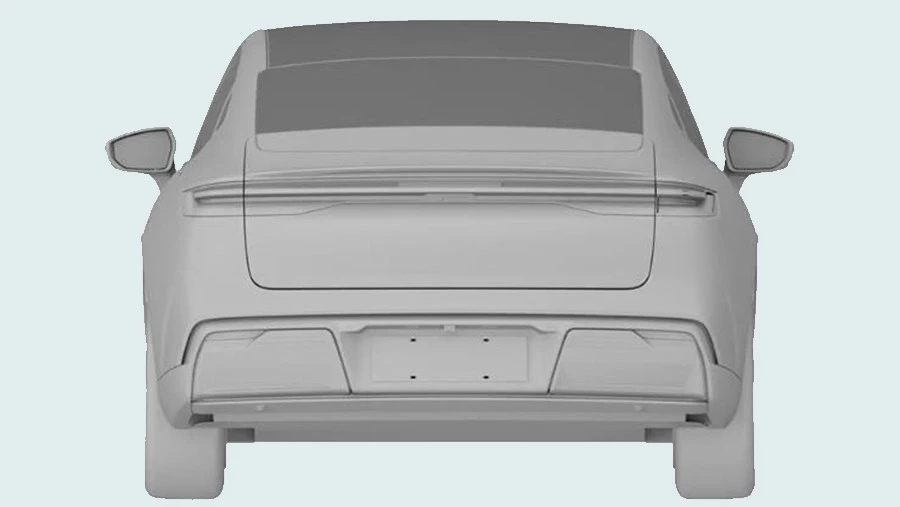 седан Geely Galaxy E8 в Китае патент сзади