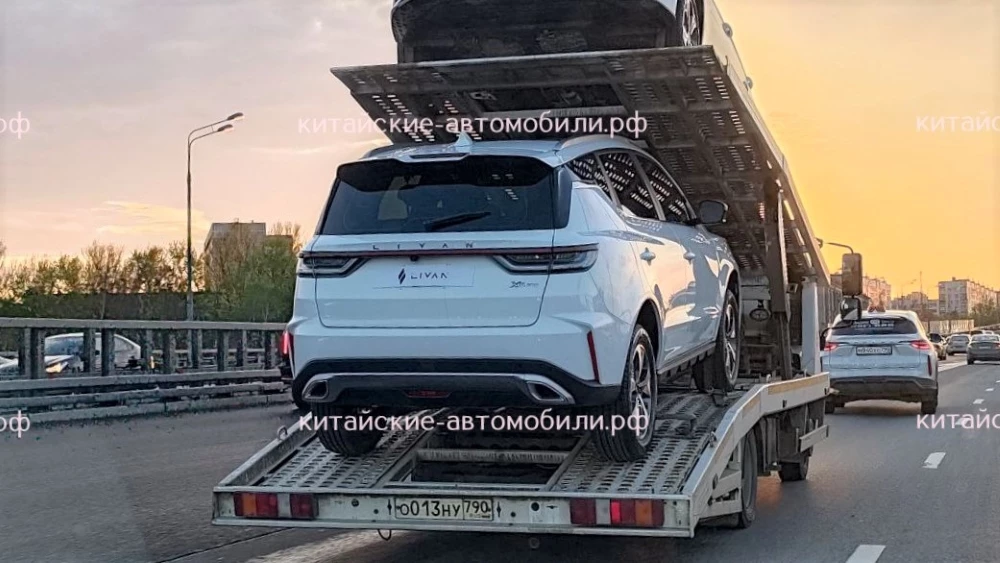 кроссовер Livan X6 Pro сбоку сзади в России 