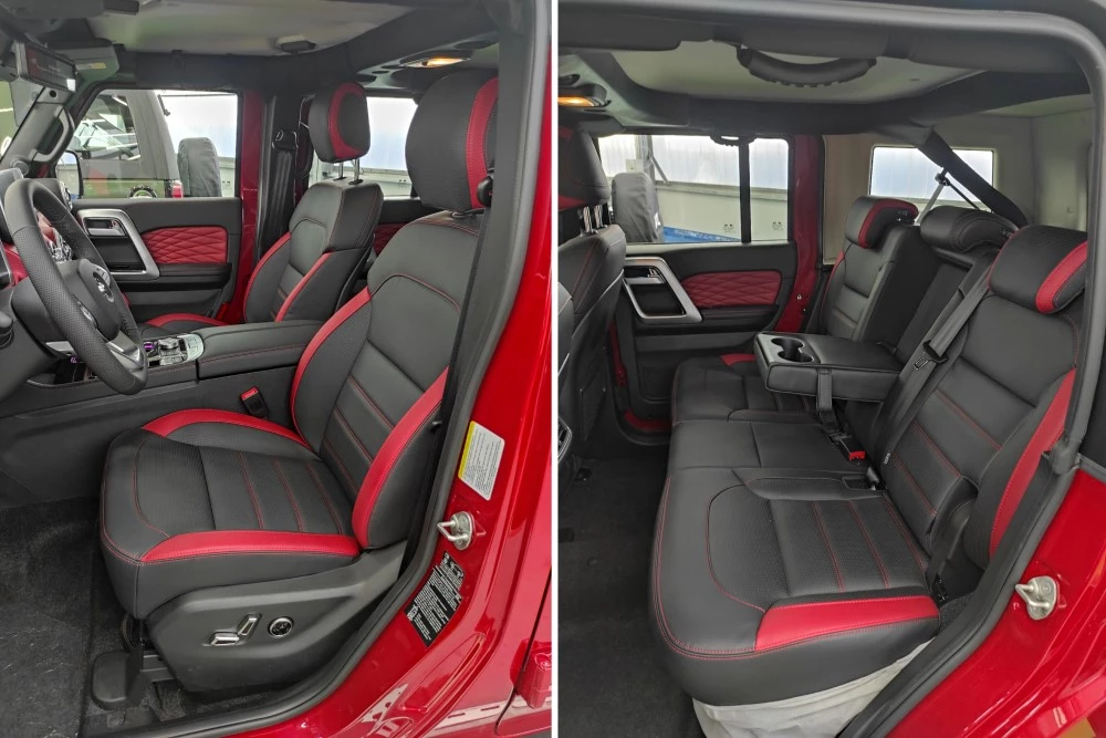 BAIC BJ40 салон интерьер первый ряд второй ряд