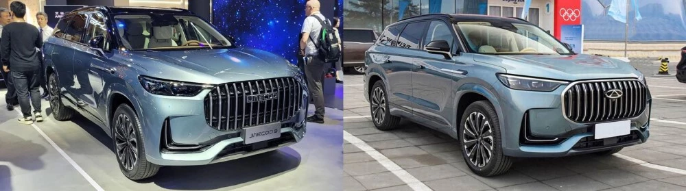 Все китайские марки и модели Chery Tiggo 9 и Jaecoo J9